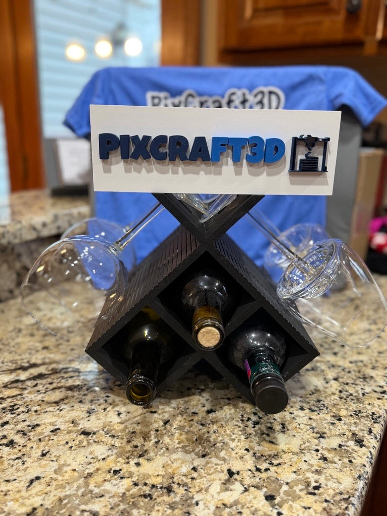 Wine Bottle and Glass Holder