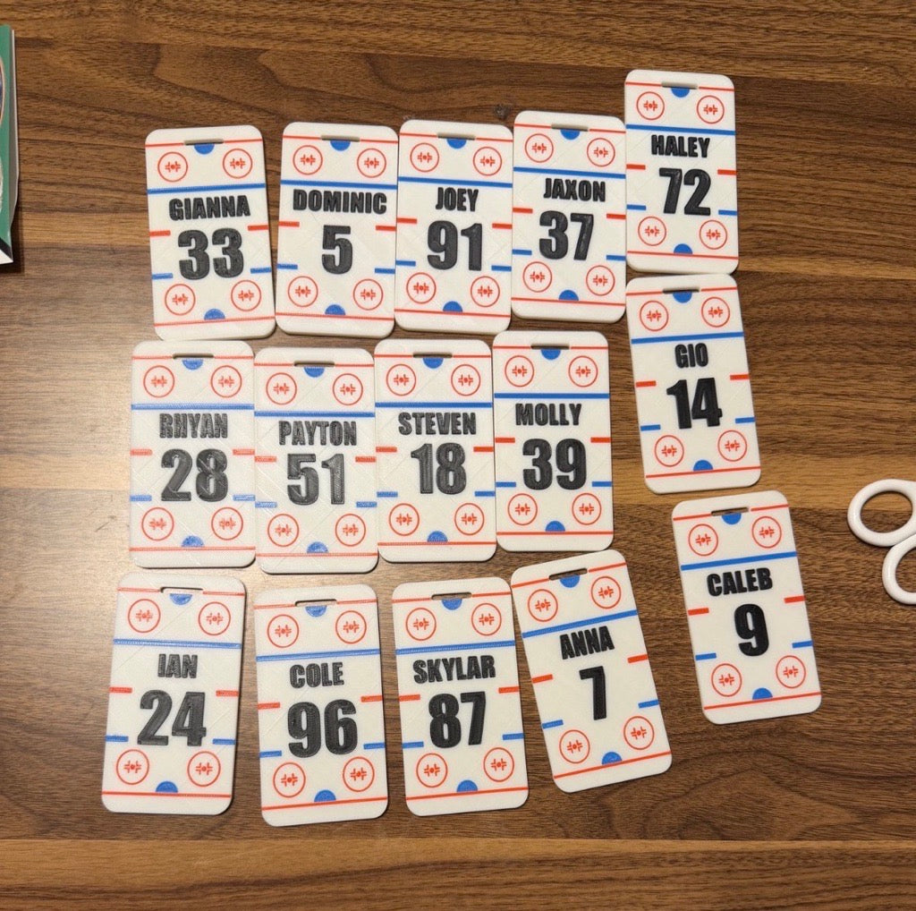 Hockey Bag Tags